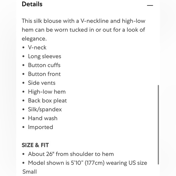 VINCE Trapunto Blush Pink Peach Stretch Silk Button Down Blouse - M - Picture 9 of 13